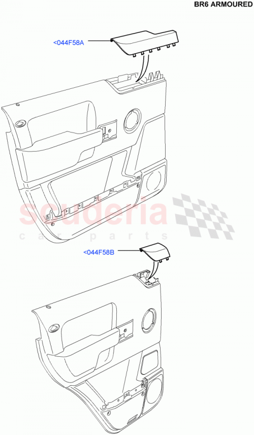 Part Diagram for Land Rover YUX500020