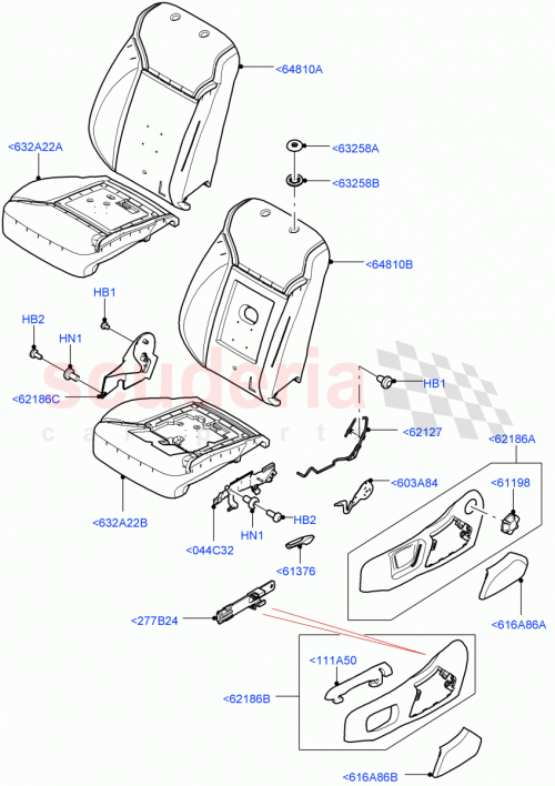 Part Diagram for Land Rover LR142636