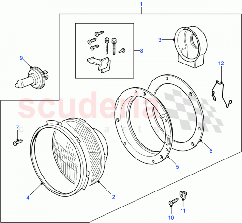 Part Diagram for Land Rover STC1613