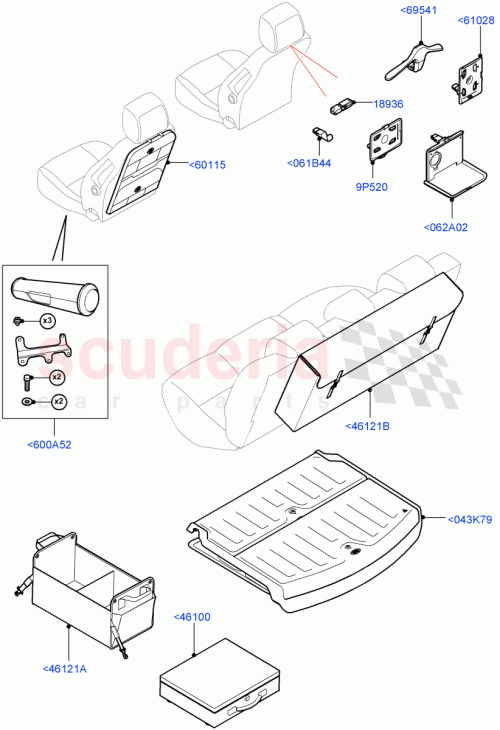 Part Diagram for Land Rover VPLRS0388