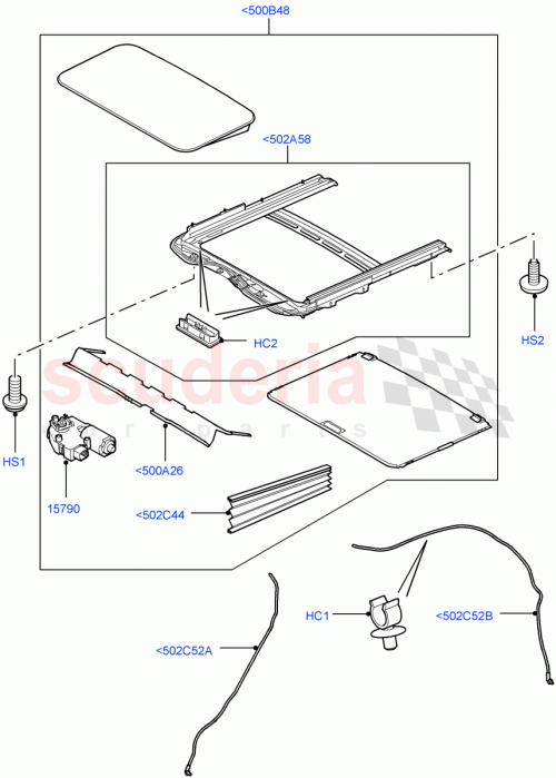 Part Diagram for Land Rover EFY500061