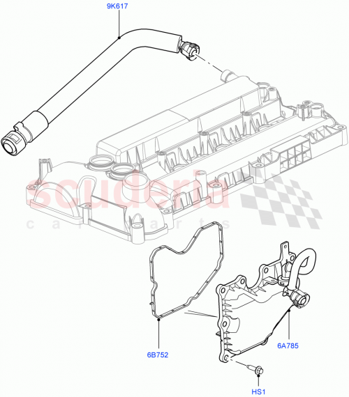 Part Diagram for Land Rover LR057630