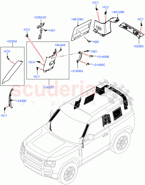 Part Diagram for Land Rover LR131895
