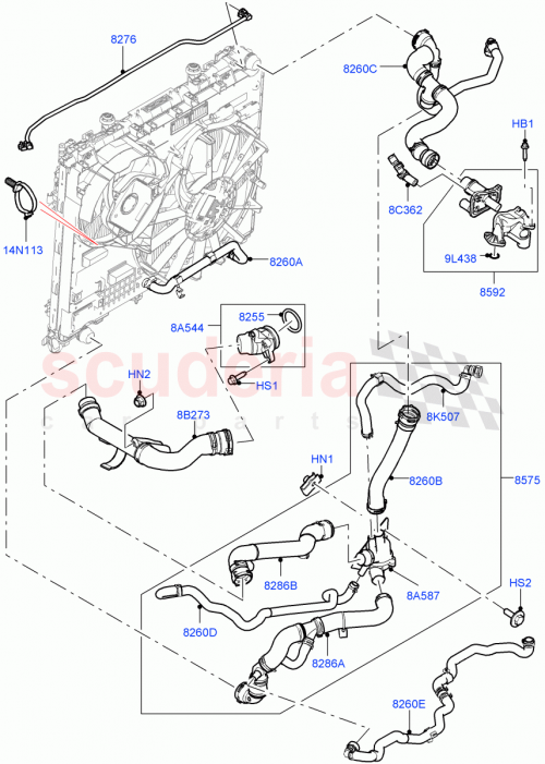 Part Diagram for Land Rover LR081657