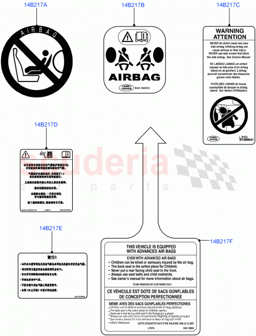 Part Diagram for Land Rover BAC501670