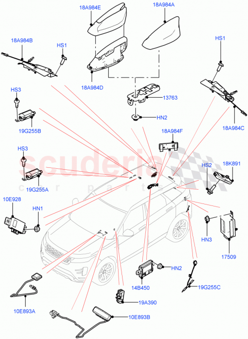 Part Diagram for Land Rover LR163155