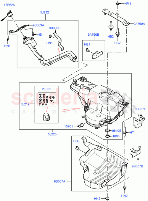 Part Diagram for Land Rover LR155917