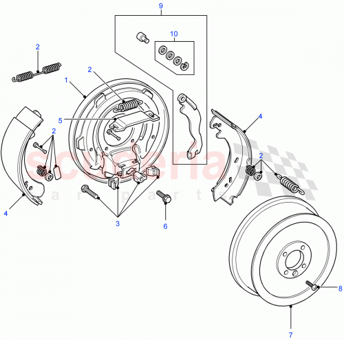Part Diagram for Land Rover ICW500020