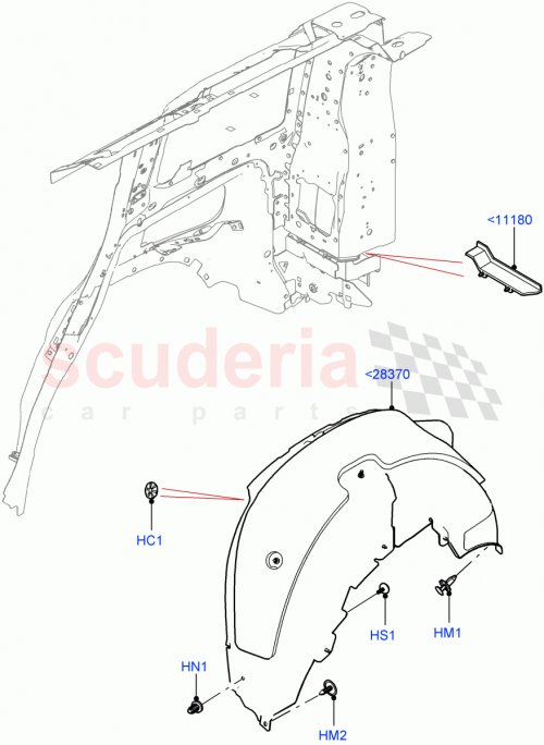 Part Diagram for Land Rover LR129817