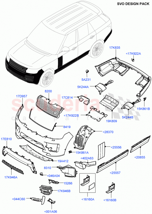 Part Diagram for Land Rover VPLGB0351LML