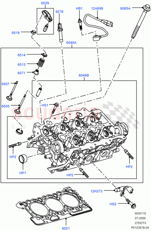 Part Diagram for Land Rover 1311281