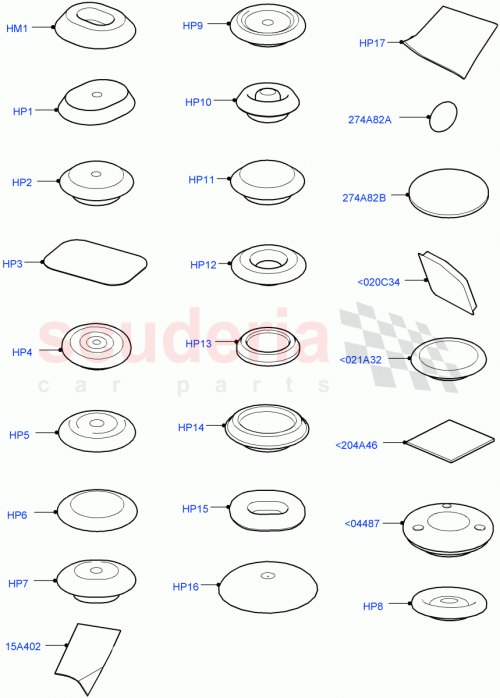 Part Diagram for Land Rover LR135881