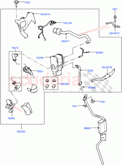 Part Diagram for Land Rover LR130861