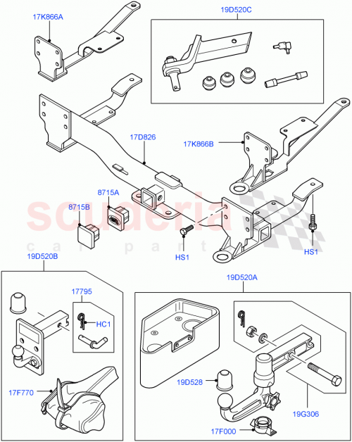 Part Diagram for Land Rover KNI500020