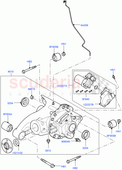 Part Diagram for Land Rover LR011036