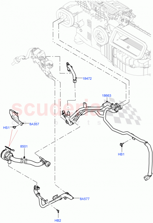 Part Diagram for Land Rover LR155901