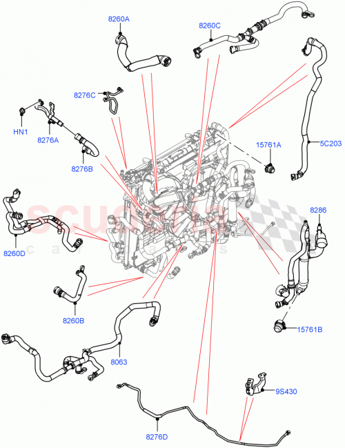 Part Diagram for Land Rover LR146276