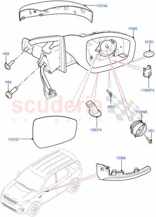 Part Diagram for Land Rover LR129357