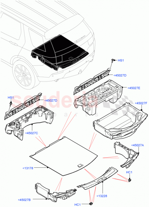 Part Diagram for Land Rover LR060584