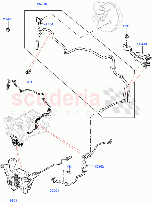 Part Diagram for Land Rover LR100577
