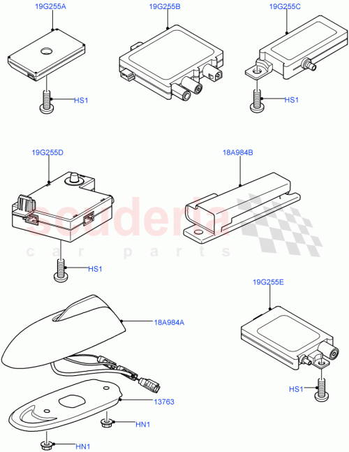 Part Diagram for Land Rover LR018097