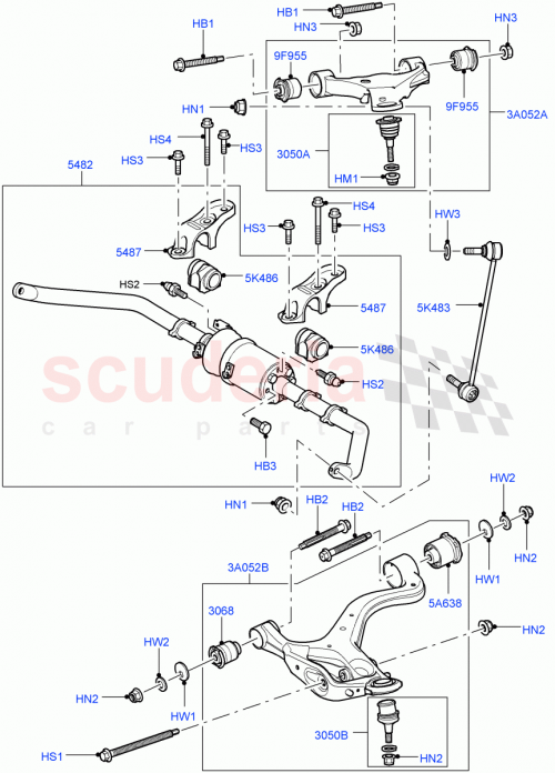 Part Diagram for Land Rover RBJ500840