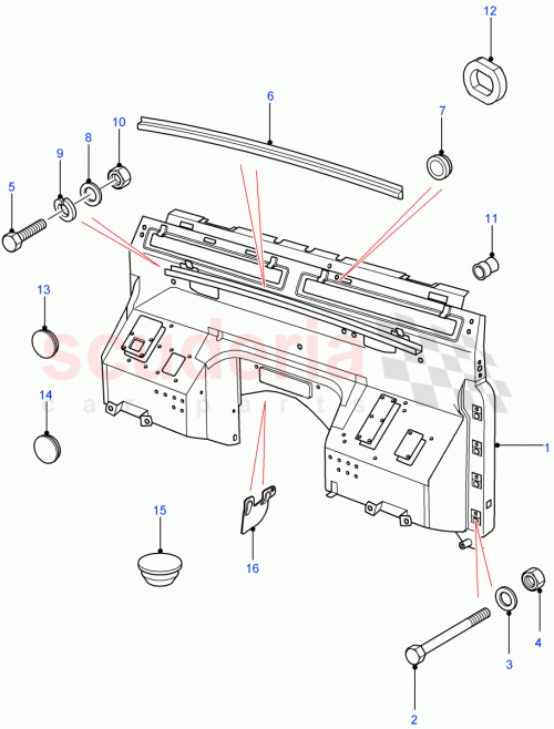 Part Diagram for Land Rover MWC2567