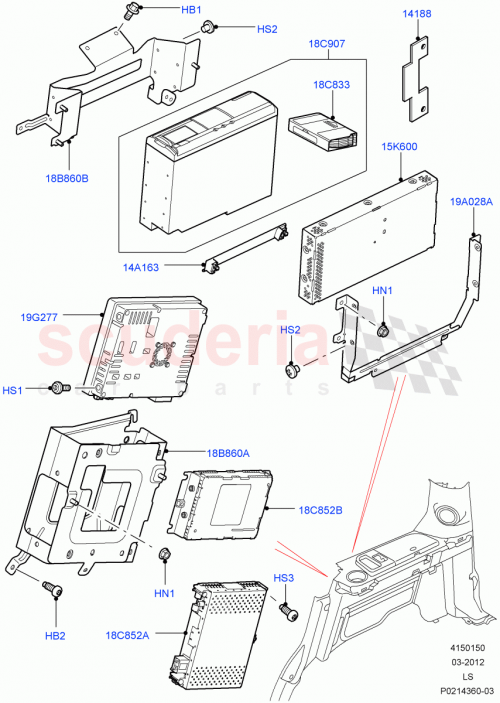 Part Diagram for Land Rover LR020196