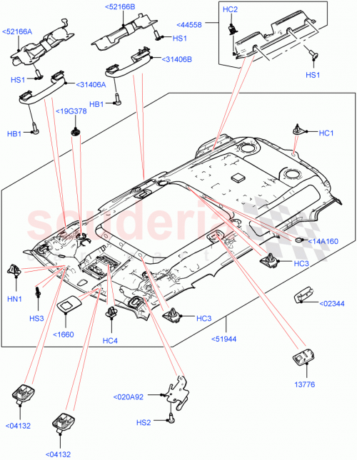 Part Diagram for Land Rover LR129700