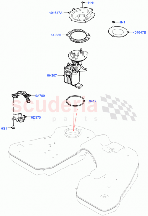 Part Diagram for Land Rover LR158454