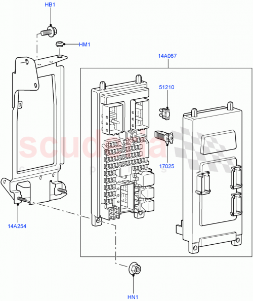 Part Diagram for Land Rover YQU500510