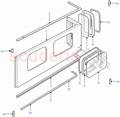Part Diagram for Land Rover ARR710410