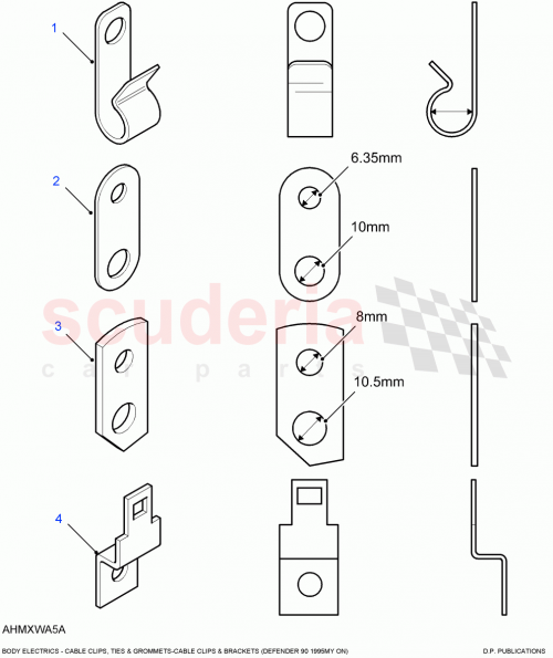 Part Diagram for Land Rover AMR1935