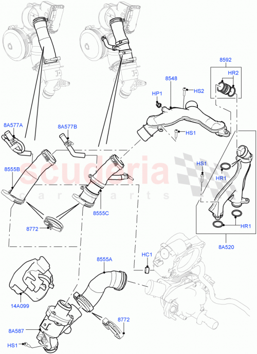 Part Diagram for Land Rover LR010739