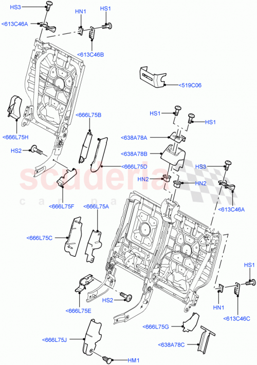 Part Diagram for Land Rover HXT500581PVJ