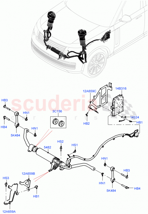 Part Diagram for Land Rover LR152800