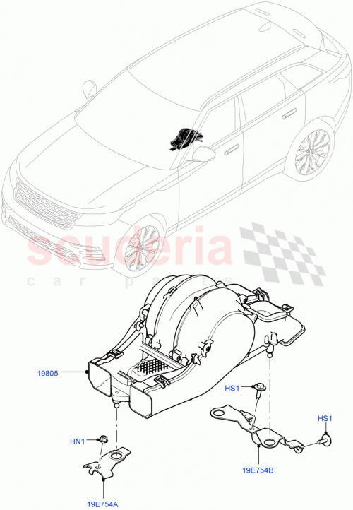 Part Diagram for Land Rover LR091454