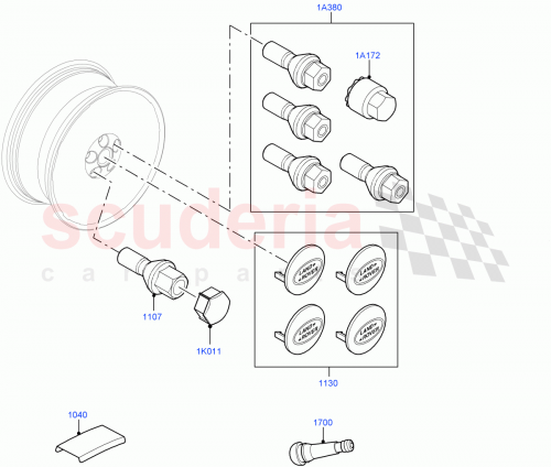 Part Diagram for Land Rover LR156136