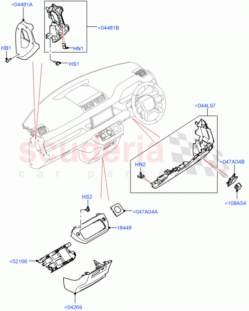 Part Diagram for Land Rover LR132357