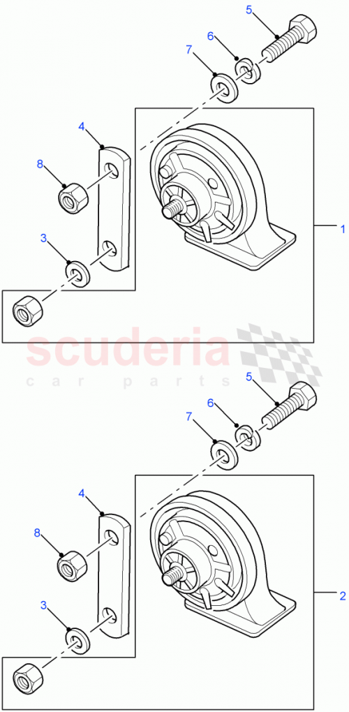 Part Diagram for Land Rover ASU710060