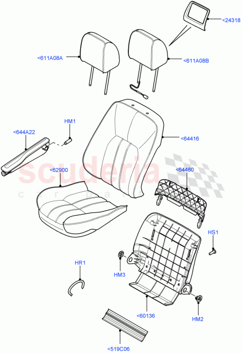 Part Diagram for Land Rover LR012077