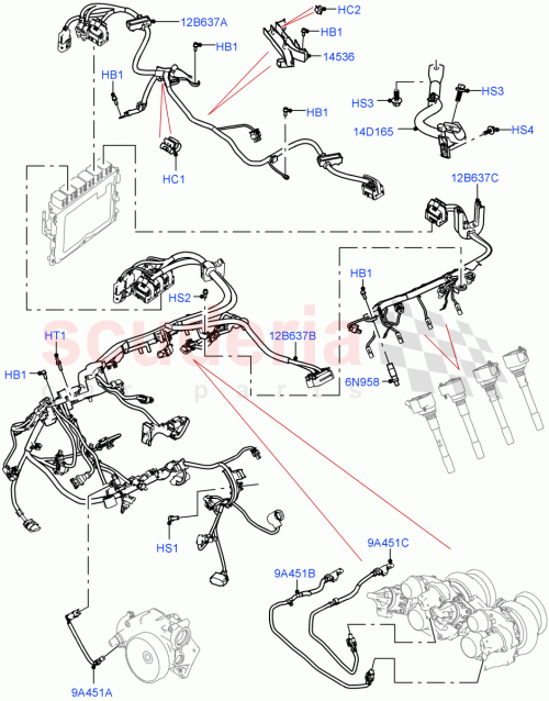 Part Diagram for Land Rover LR158807
