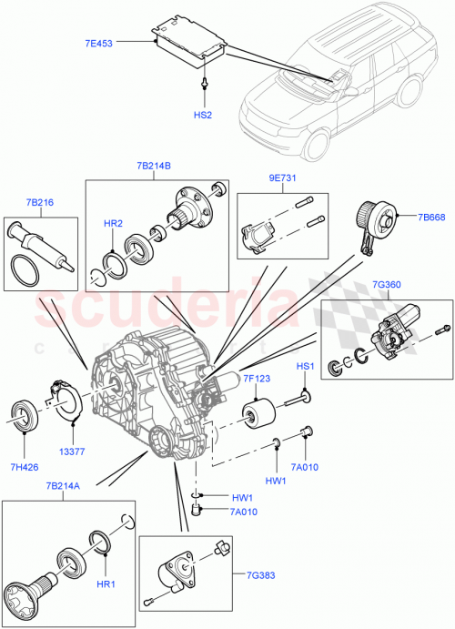 Part Diagram for Land Rover LR052557