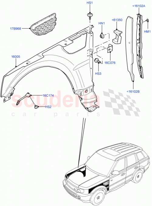 Part Diagram for Land Rover LR016861