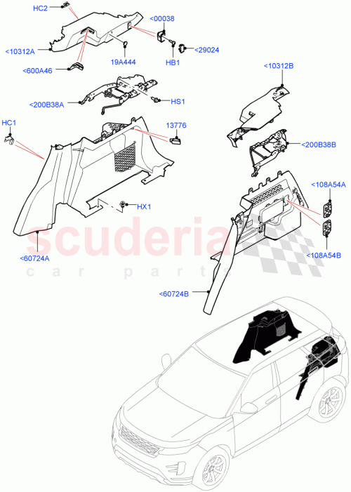 Part Diagram for Land Rover LR155488