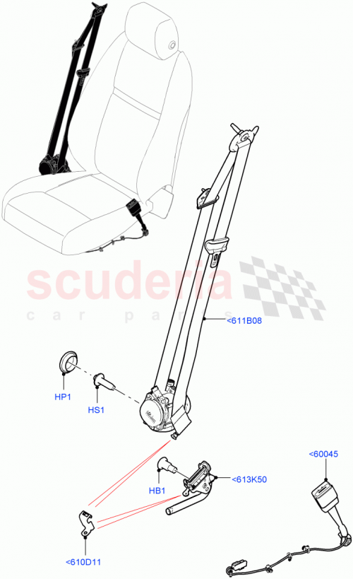 Part Diagram for Land Rover LR092514