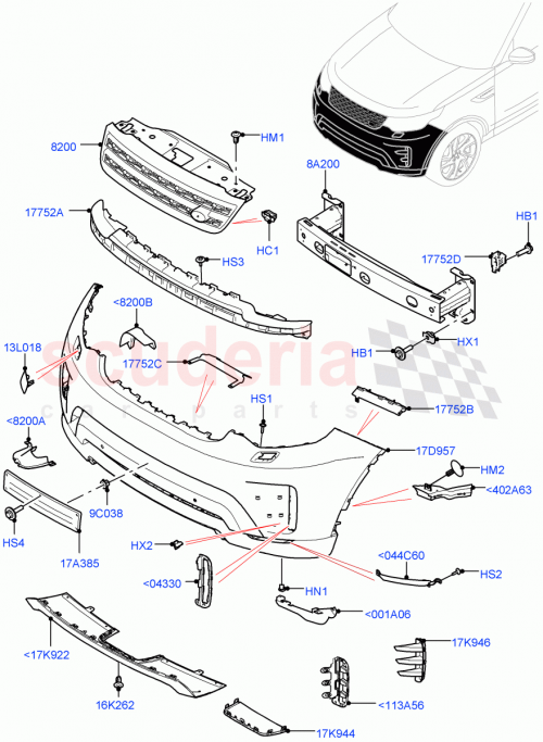 Part Diagram for Land Rover LR142430