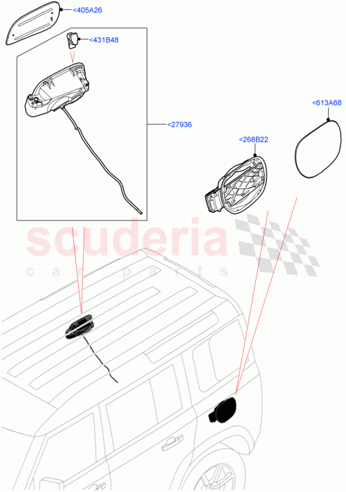 Part Diagram for Land Rover LR132708
