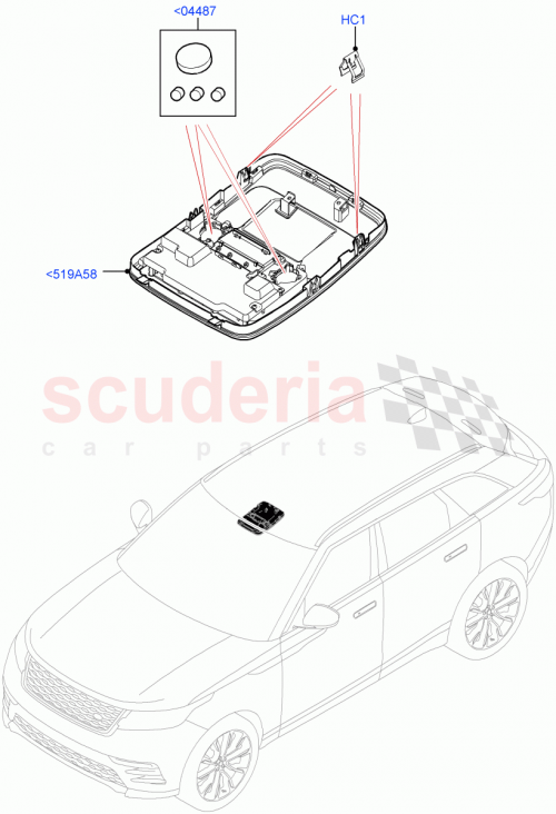 Part Diagram for Land Rover LR091334