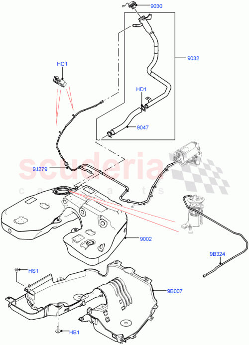 Part Diagram for Land Rover LR082774